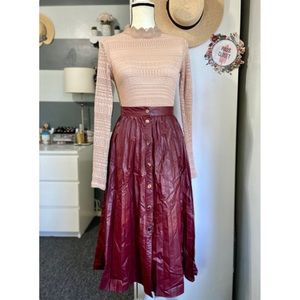 ZARA Leather Skirt